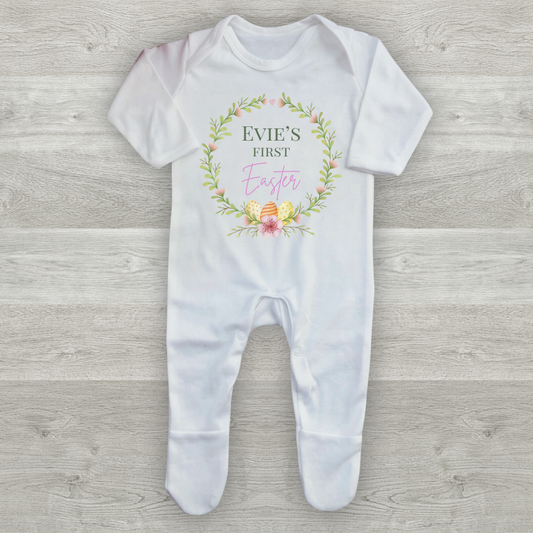 Personalised 'My 1st Easter' Sleepsuit