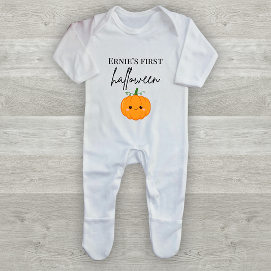 Personalised 'My 1st Halloween' Sleepsuit