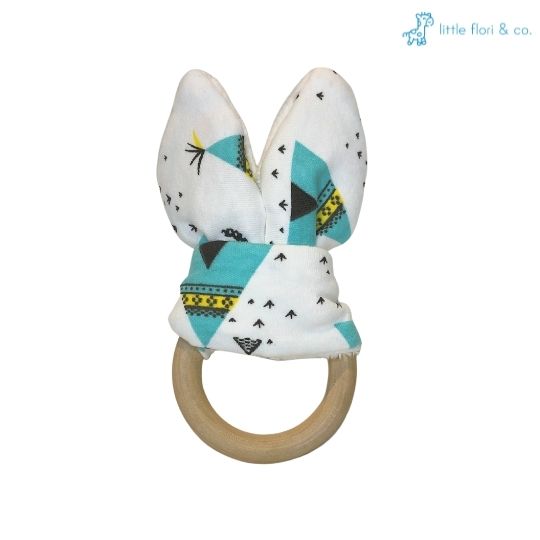 Cotton Fabric Bunny Teether