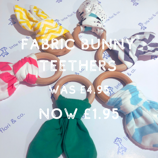 Cotton Fabric Bunny Teether